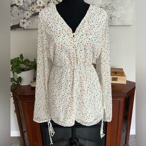 Princess Polly Floral Playsuit Romper - Size 2